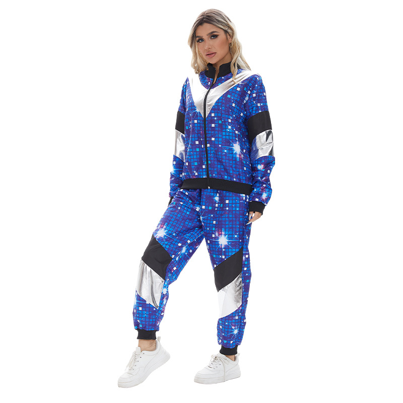 80s Vintage Hip Hop Tracksuit Halloween Retro Costume Fashion Sportswear